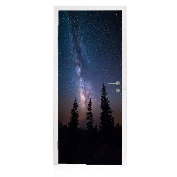 The Milky Way in the Galaxy Laminated vinyl Self- Adhesive Sticker for Door
