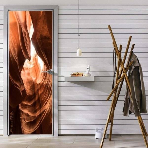 Desert Wilderness Landscape Door Decal Laminated Self Adhesive Sticker Art Mural