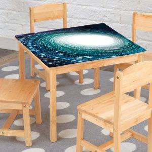 Galaxy the Stars Laminated Vinyl Cover Self-Adhesive for Desk and Tables