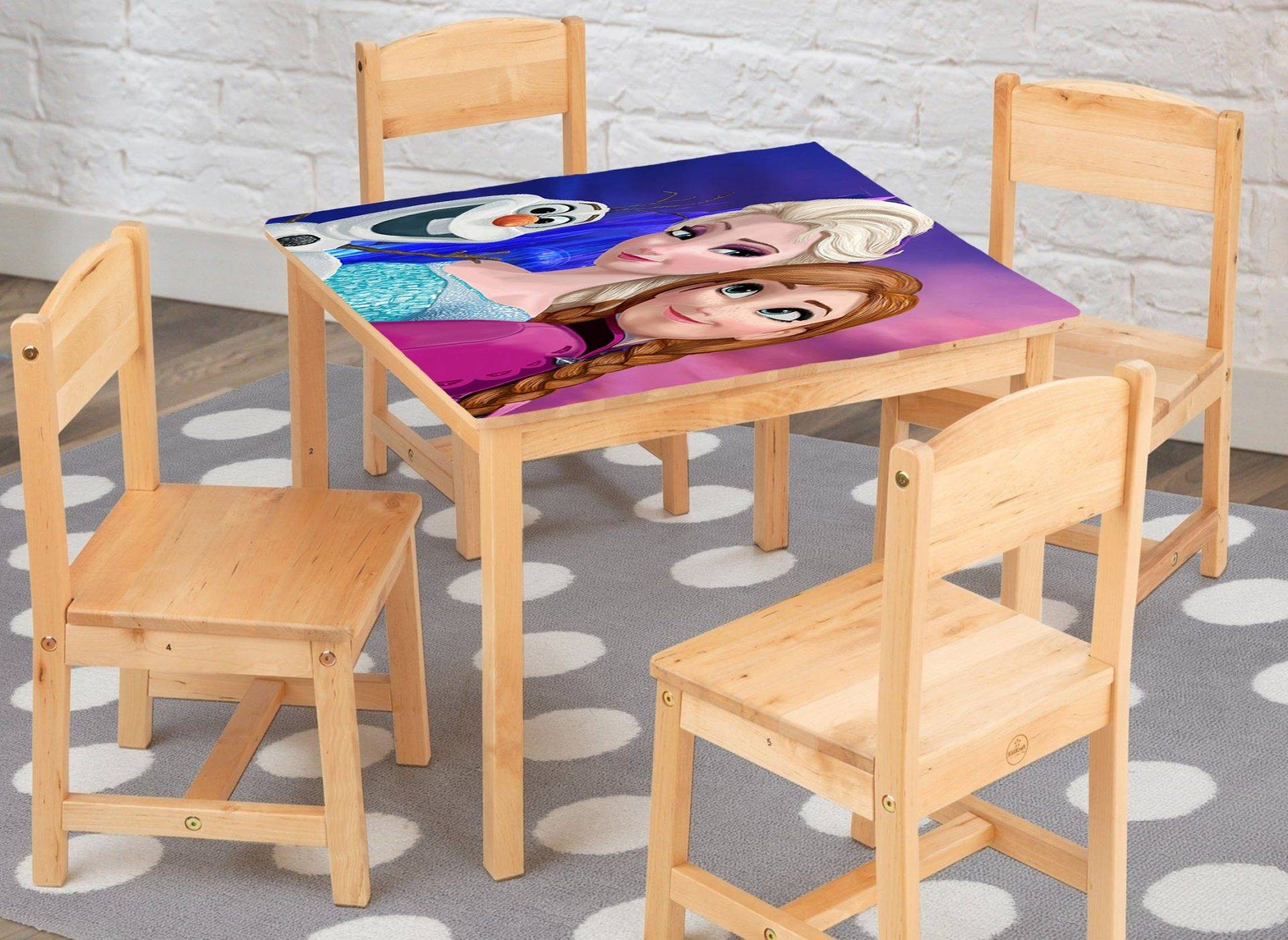 Frozen childrens deals table and chairs