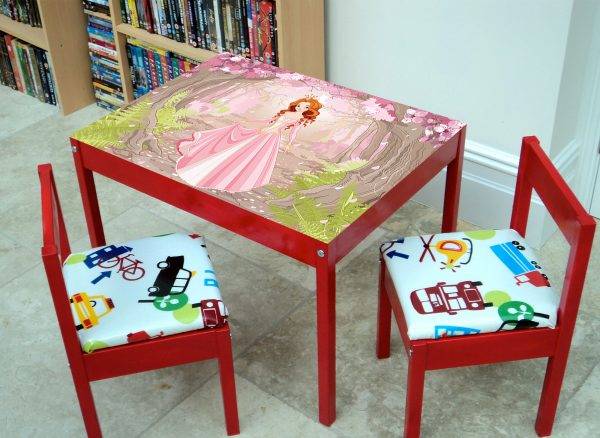 Princess in the Forest Laminated Vinyl Cover Self-Adhesive for Desk and Tables