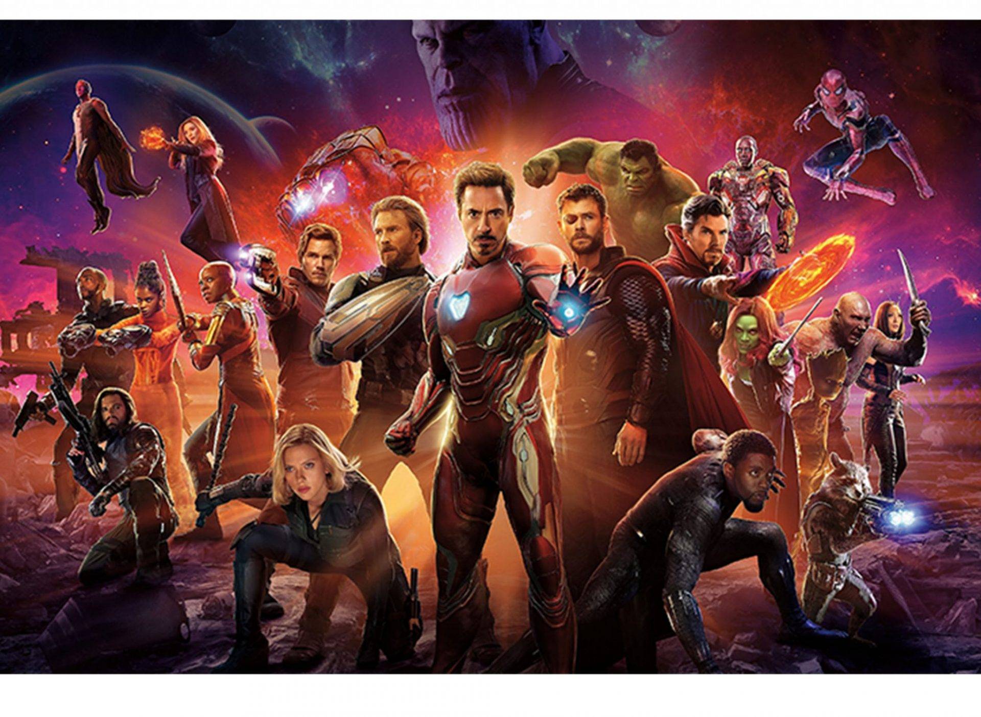 Avangers Endgame Heroes Laminated Vinyl Cover- Blue Side Studio