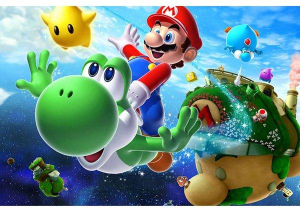 Super Mario For Kids Laminated Vinyl Cover Self-Adhesive for Desk and Tables