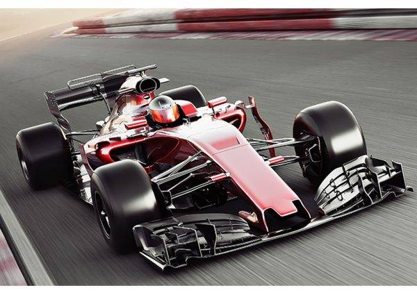 Formula Races Car Laminated Vinyl Cover Self-Adhesive for Desk and Tables