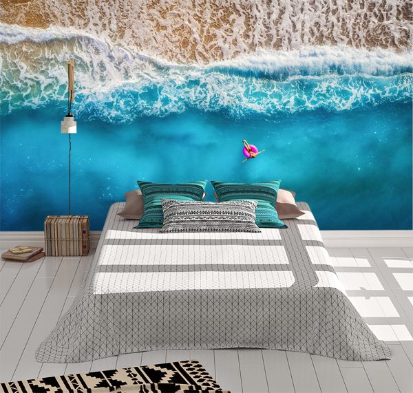 Relaxing Beach View Picture Wall Mural