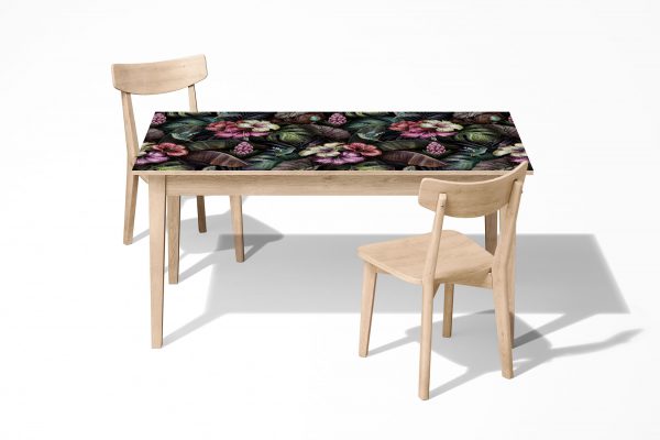 Amazing Flower Pattern Laminated Self Adhesive Vinyl Table Desk Art Décor Coverv