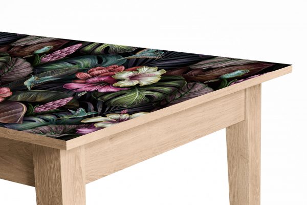 Amazing Flower Pattern Laminated Self Adhesive Vinyl Table Desk Art Décor Cover