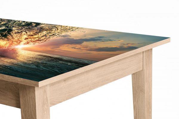 Ocean Wave in the Sun Laminated Self Adhesive Vinyl Table Desk Art Décor Cover