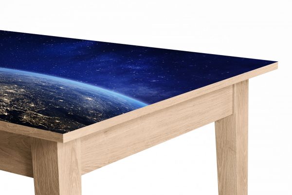 View Europe from Space Laminated Self Adhesive Vinyl Table Desk Art Décor Cover