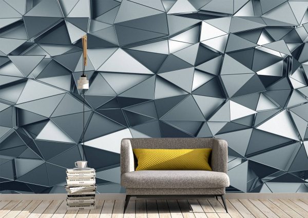 Abstract 3D metal surface Wall Mural Photo Wallpaper UV Print Decal Art Décor