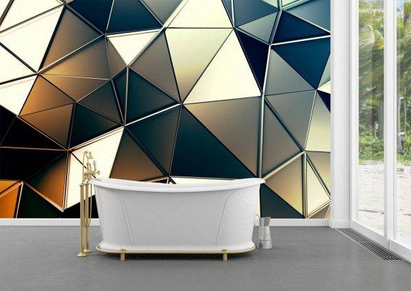 Triangles Abstract Wall Mural Photo Wallpaper