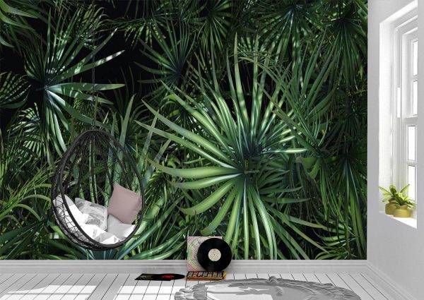 Tropical palm leaves Wall Mural Photo Wallpaper UV Print Decal Art Décor