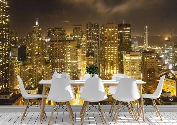 City Landscape of San Francisco Wall Mural Wallpaper