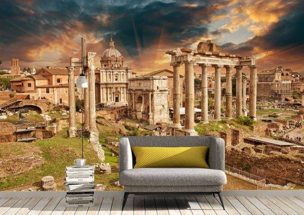 Ancient Ruins of Rome Wall Mural Photo Wallpaper