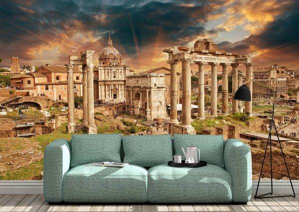 Ancient Ruins of Rome Wall Mural Photo Wallpaper