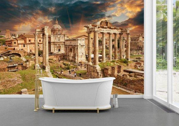 Ancient Ruins of Rome Wall Mural Photo Wallpaper