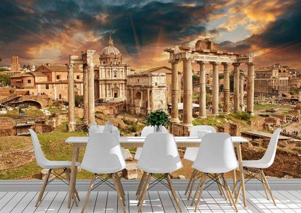 Ancient Ruins of Rome Wall Mural Photo Wallpaper