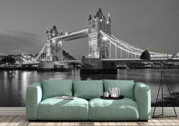 The Tower Bridge in London Wall Mural Photo Wallpaper UV Print Decal Art Décor