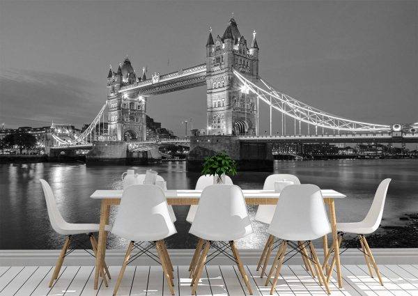 The Tower Bridge in London Wall Mural Photo Wallpaper UV Print Decal Art Décor