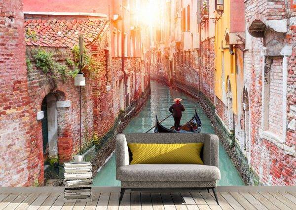 Venetian Gondolier Wall Mural Photo Wallpaper