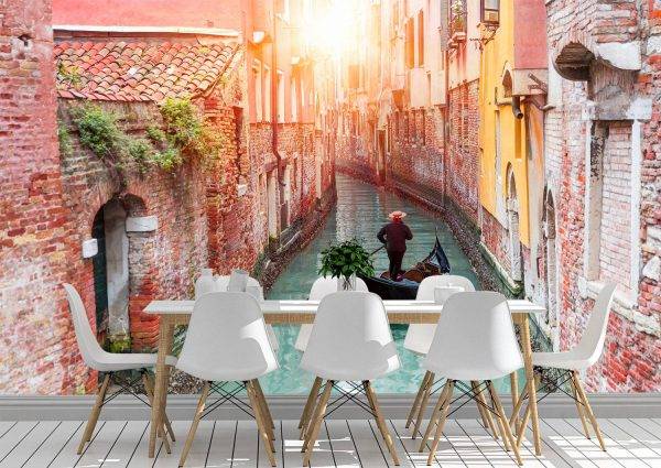 Venetian Gondolier Wall Mural Photo Wallpaper