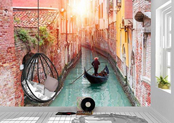 Venetian Gondolier Wall Mural Photo Wallpaper