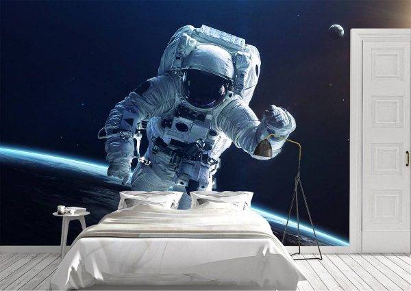 Astronaut in Space Wall Mural Photo Wallpaper UV Print Decal Art Décor