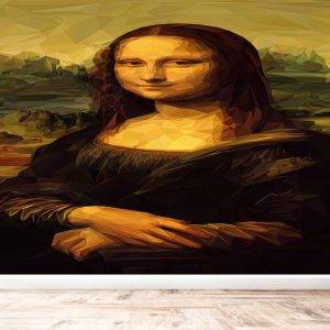 Mona Lisa Illustration Wall Mural Photo Wallpaper UV Print Decal Art Décor