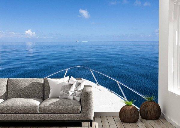 Front Ship Cruise Ocean Wall Mural Photo Wallpaper UV Print Decal Art Décor