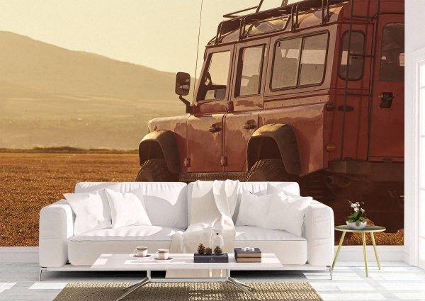 4x4 Jeep Sunset Off-road Wall Mural Photo Wallpaper UV Print Decal Art Décor