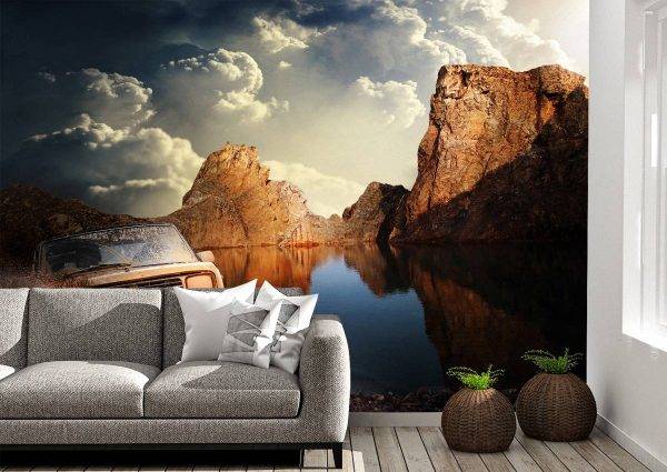 4x4 Offroad Drive Nature Wall Mural Photo Wallpaper UV Print Decal Art Décor