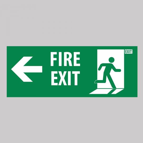 Fire exit Safety Sign