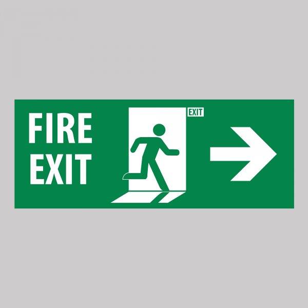 Fire exit Safety Sign