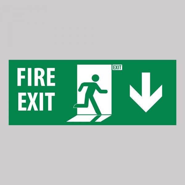 Fire exit Safety Sign