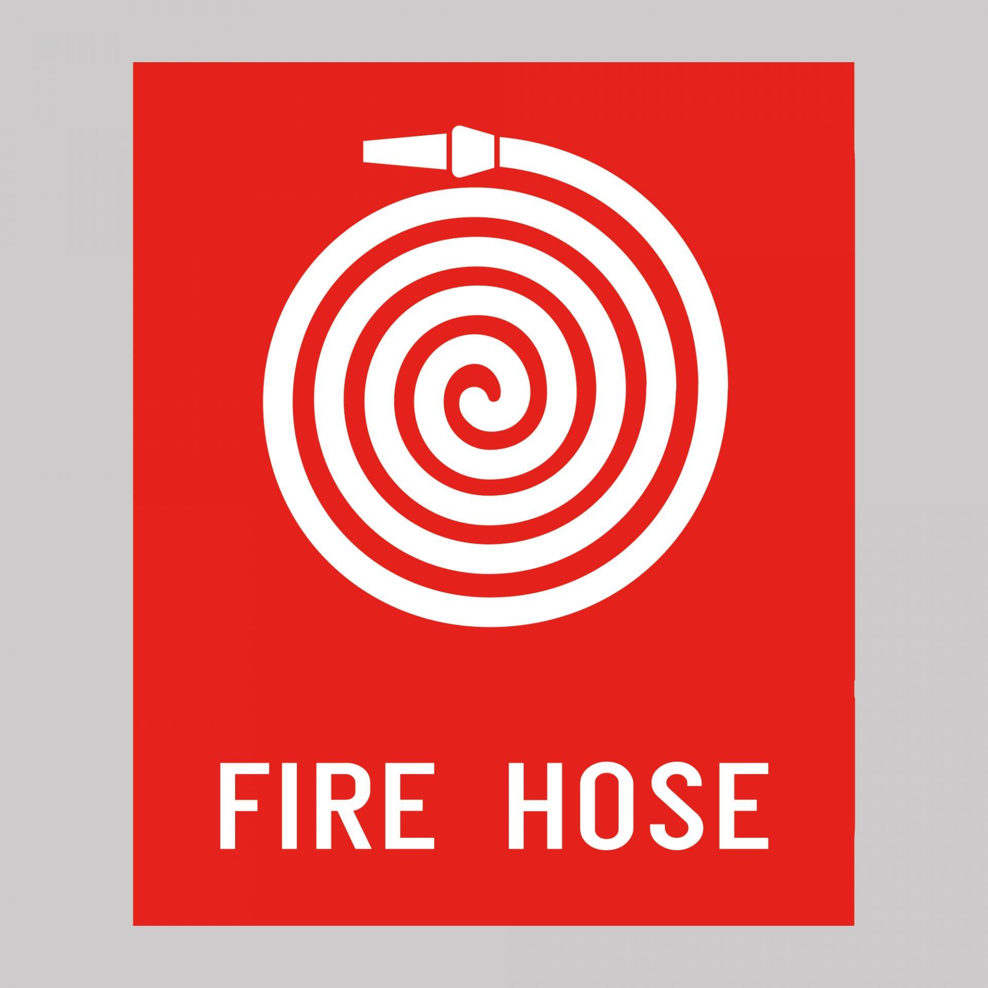 Fire Hose Safety Sign