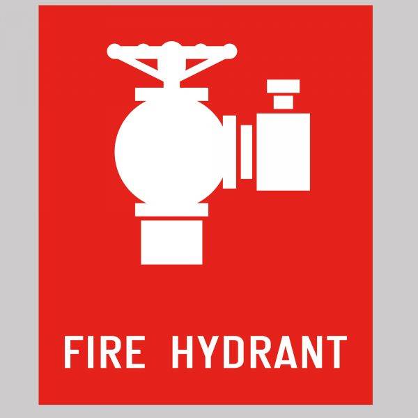 Fire Hydrant Safety Sign