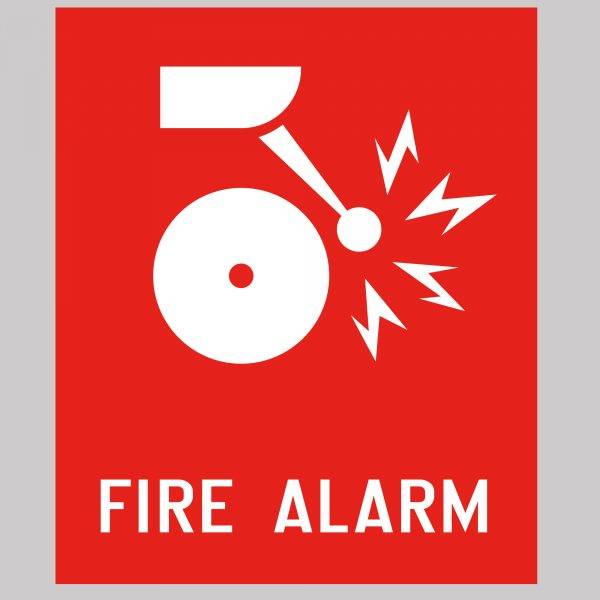 Fire Alarm Safety Sign