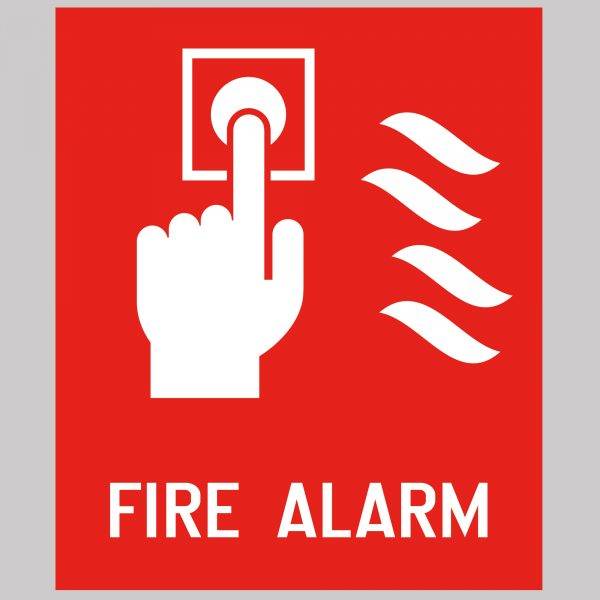 Fire Alarm Safety Sign