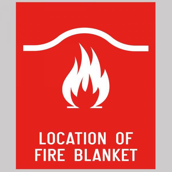 Fire Blanket Safety Sign Board Vinyl Sticker Business Indoor & Outdoor UK Product