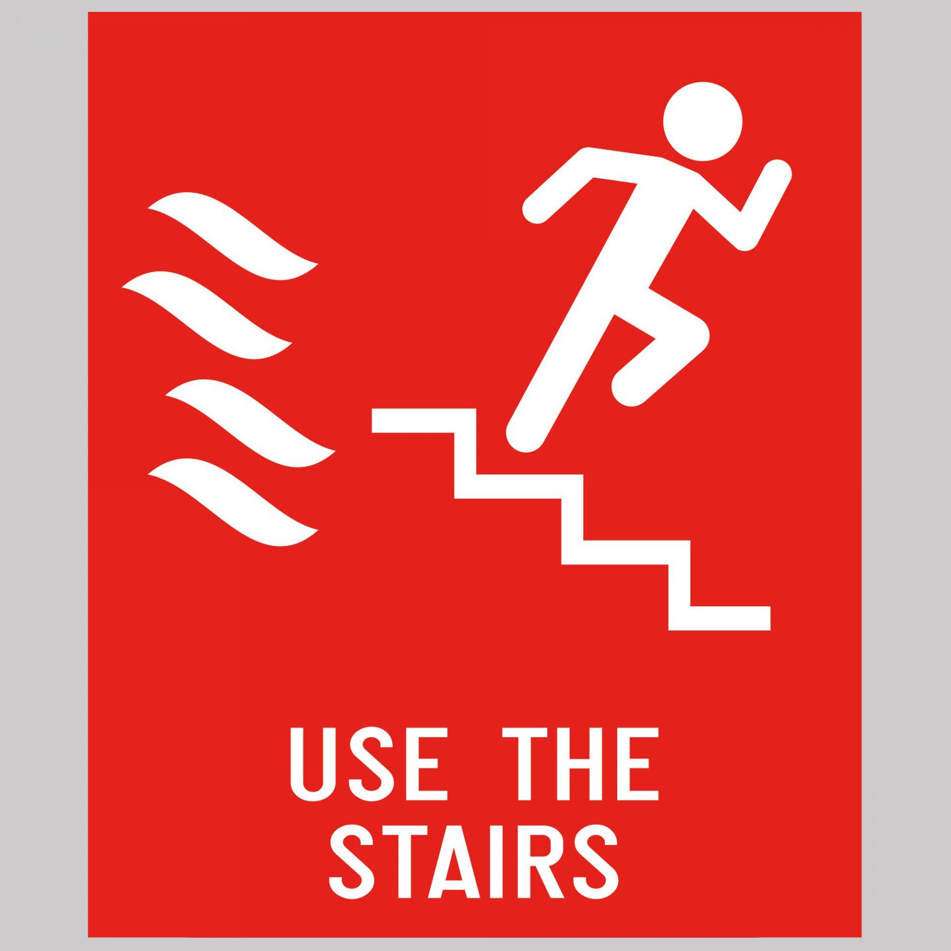 Stairs Safety Sign