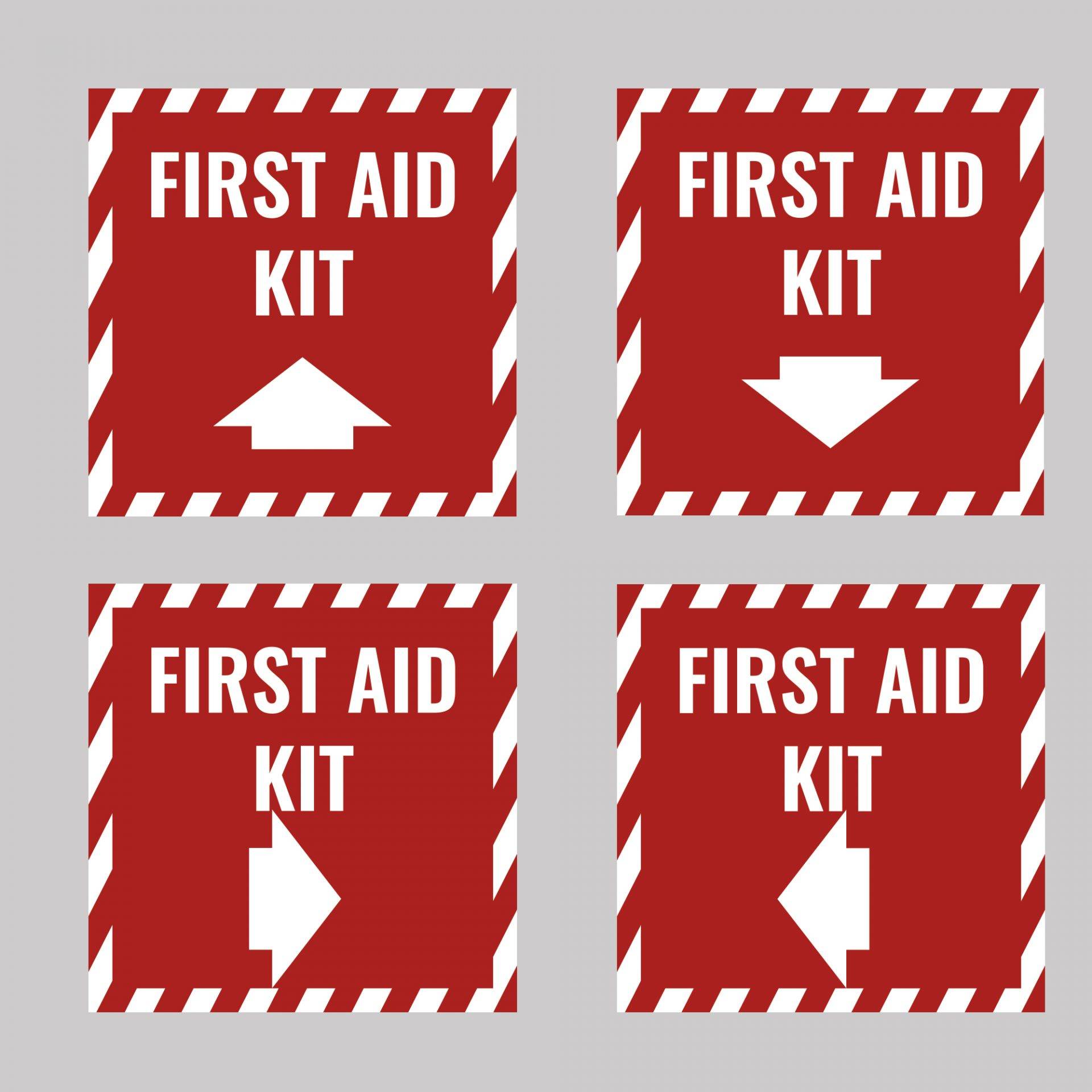 First Aid Kit Safety Sign Board Vinyl Sticker Business Indoor & Outdoor UK Product