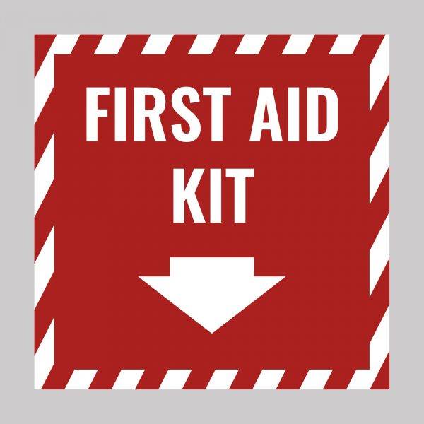 First Aid Kit Safety Sign Board Vinyl Sticker Business Indoor & Outdoor UK Product