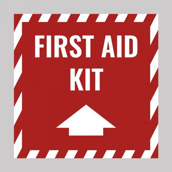 First Aid Kit Safety Sign Board Vinyl Sticker Business Indoor & Outdoor UK Product