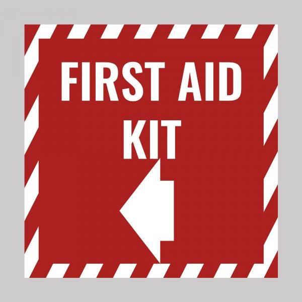 First Aid Kit Safety Sign Board Vinyl Sticker Business Indoor & Outdoor UK Product