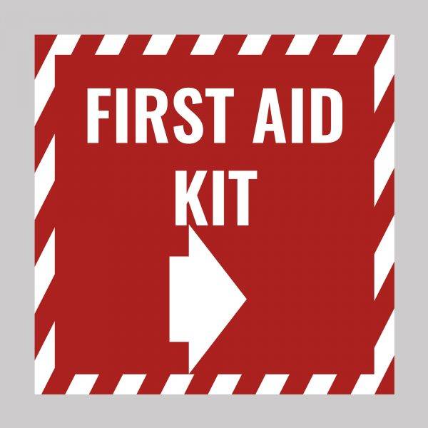 First Aid Kit Safety Sign Board Vinyl Sticker Business Indoor & Outdoor UK Product