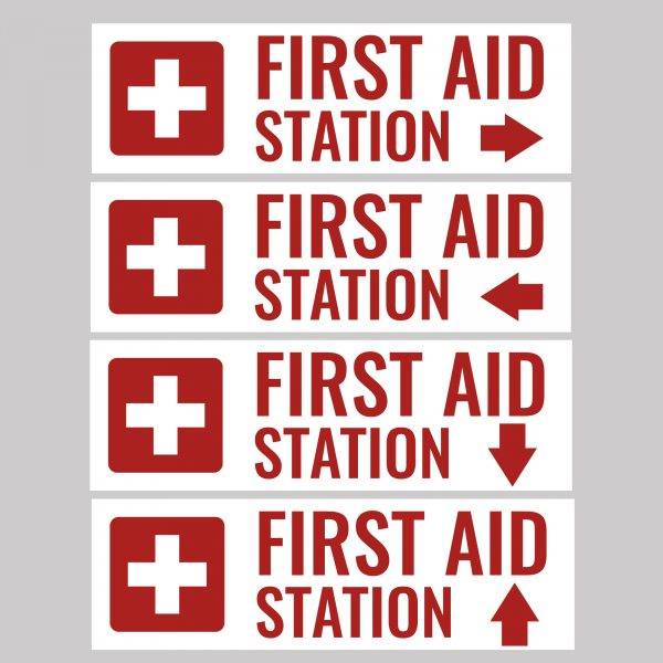 First Aid Station Safety Sign