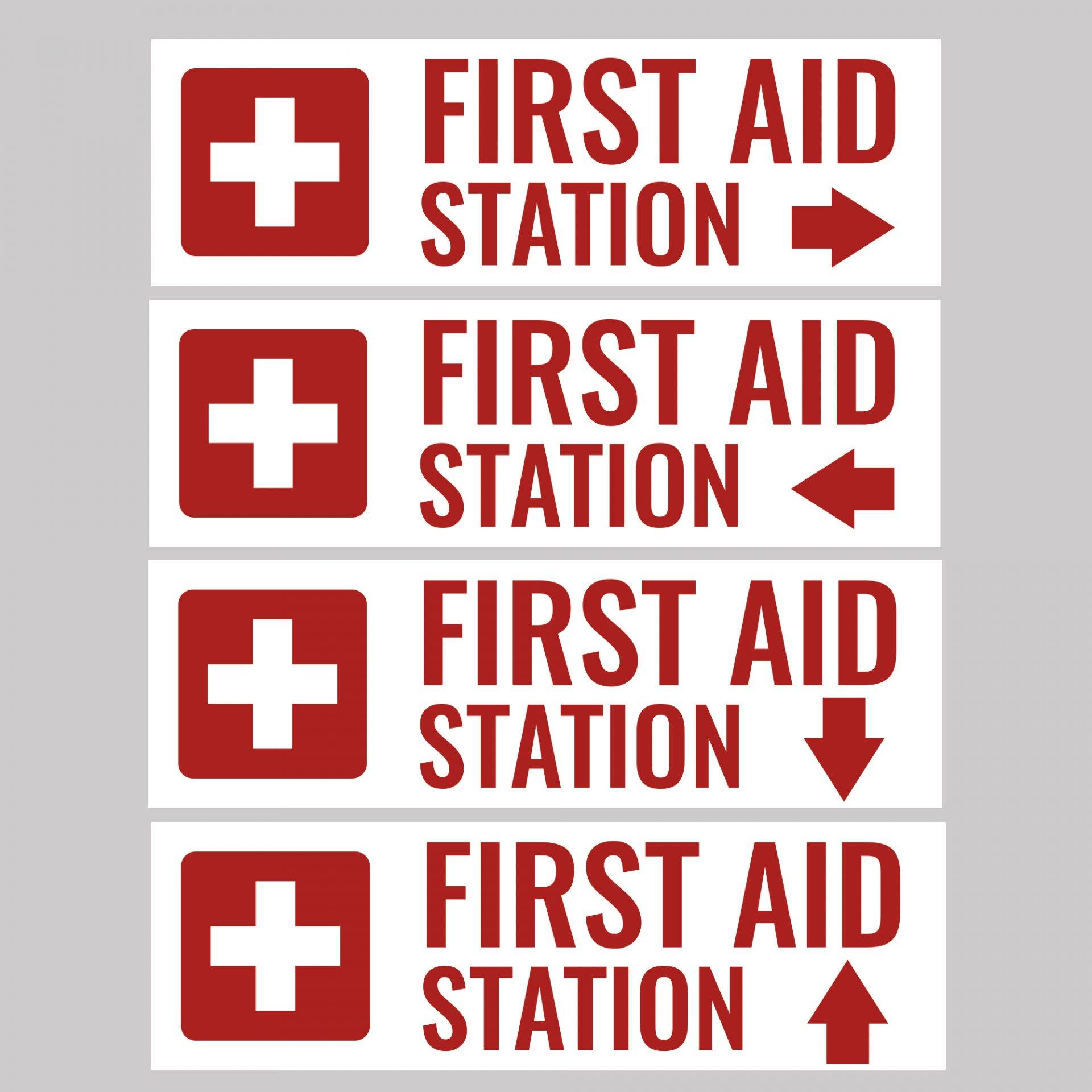 First Aid Station Safety Sign