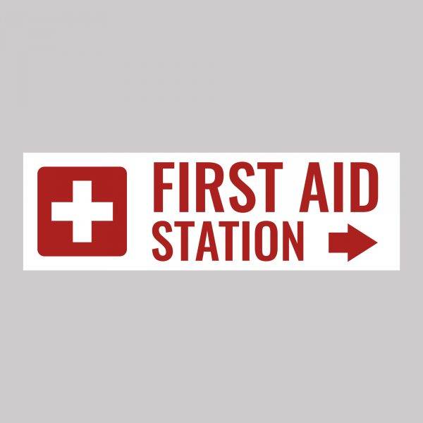 First Aid Station Safety Sign