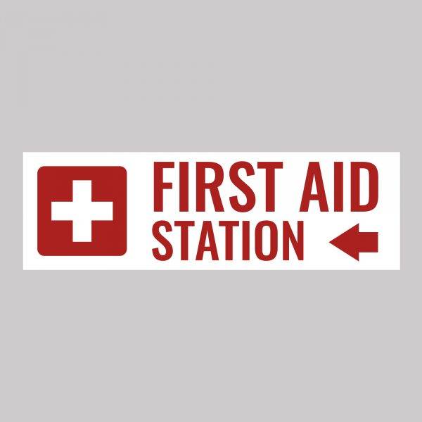 First Aid Station Safety Sign