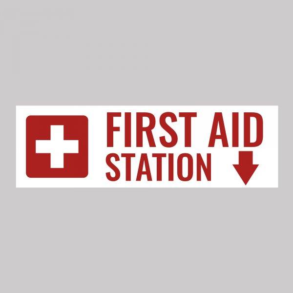 First Aid Station Safety Sign